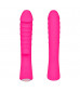 Ярко-розовый вибромассажер 5  Silicone Wild Passion - 19,1 см.