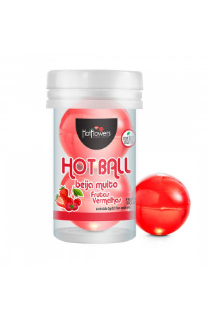 Лубрикант на масляной основе Hot Ball Beija Muito с ароматом ягод (2 шарика по 3 гр.)