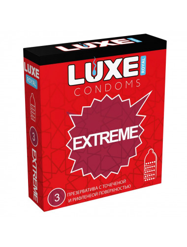 Текстурированные презервативы LUXE Royal Extreme - 3 шт.