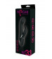 Черный вибратор-кролик NAGHI NO.33 RECHARGEABLE DUO VIBRATOR - 23 см.