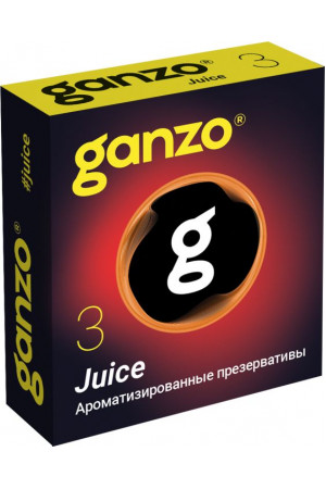 Ароматизированные презервативы Ganzo Juice - 3 шт.