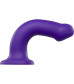 Фиолетовый фаллоимитатор-насадка Strap-On-Me Dildo Dual Density size L - 19 см.