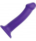 Фиолетовый фаллоимитатор-насадка Strap-On-Me Dildo Dual Density size L - 19 см.