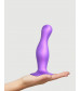Фиолетовая насадка Strap-On-Me Dildo Plug Curvy size L