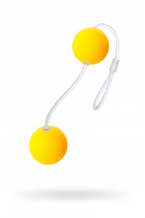 Вагинальные шарики funny fiue желтые