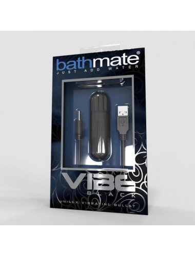 Вибропуля bathmate vibe bullet black перезаряжаемая черная 7,8 см