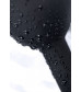 Анальная втулка pоро со стразом черная 7,2 см