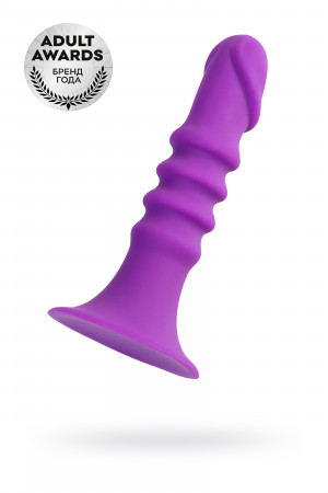 Анальный фаллоимитатор a-toys drilly фиолетовый 14 см