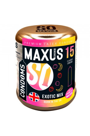 Ароматизированные презервативы Maxus Exotic Mix - 15 шт.