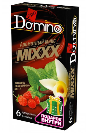 Ароматизированные презервативы DOMINO  Ароматный микс  - 6 шт.