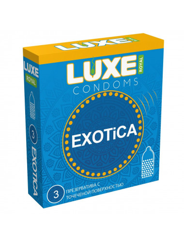 Текстурированные презервативы LUXE Royal Exotica - 3 шт.