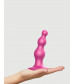 Розовая насадка Strap-On-Me Dildo Plug Beads size S