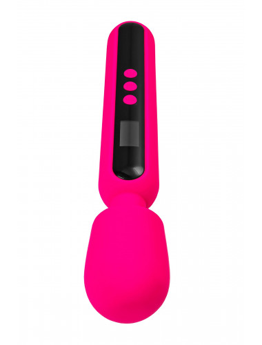 Ярко-розовый wand-вибратор Mashr - 23,5 см.
