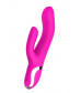 Розовый вибратор-кролик NAGHI NO.43 RECHARGEABLE DUO VIBRATOR - 23 см.