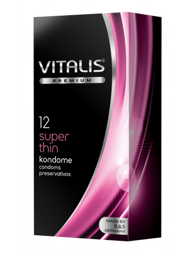 Ультратонкие презервативы VITALIS PREMIUM super thin - 12 шт.