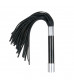 Черная плеть Easytoys Flogger With Metal Grip - 38 см.