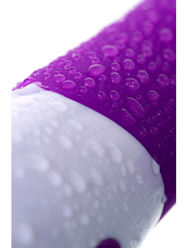 Вибратор c клиторальным стимулятором и с пульсирующими шариками фиолетовый 21,5 см