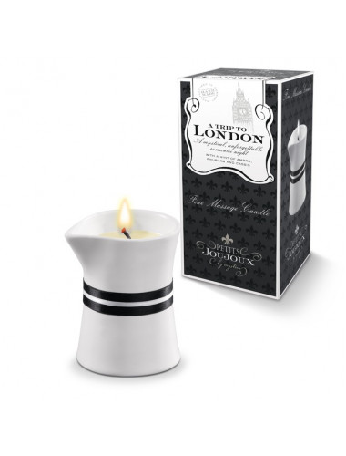 Массажная свеча petits joujoux london с ароматом ревеня амбры и черной смородины 120 мл