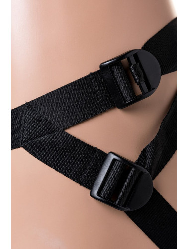 Страпон harness на трусиках с дополнительной насадкой 17 см