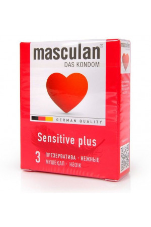 Презервативы Masculan Sensitive plus - 3 шт.