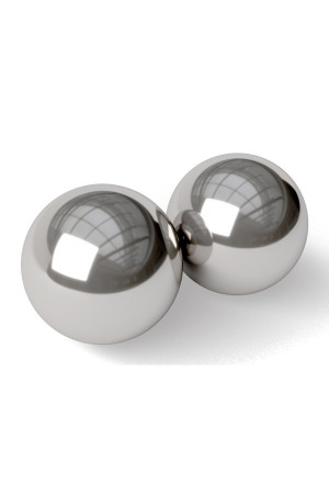 Серебристые вагинальные шарики Stainless Steel Kegel Balls