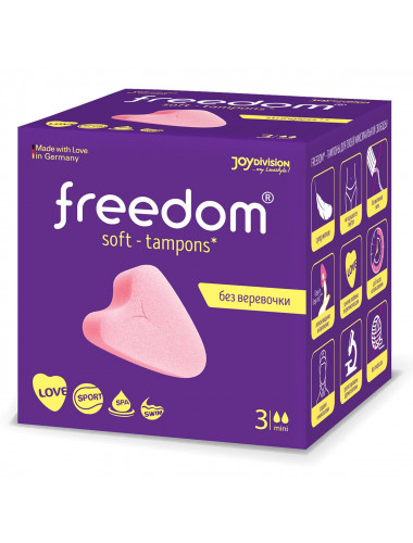 Тампоны женские гигиенические freedom mini №3