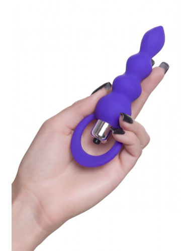 Анальная вибровтулка todo twisty фиолетовая 14 см