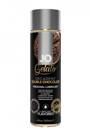 Лубрикант с ароматом шоколада JO GELATO DECADENT DOUBLE CHOCOLATE - 120 мл.