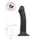 Черный фаллос на присоске Silicone Bendable Dildo L - 19 см.