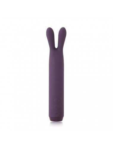 Фиолетовый вибратор с ушками Rabbit Bullet Vibrator - 8,9 см.