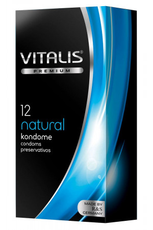 Классические презервативы VITALIS PREMIUM natural - 12 шт.