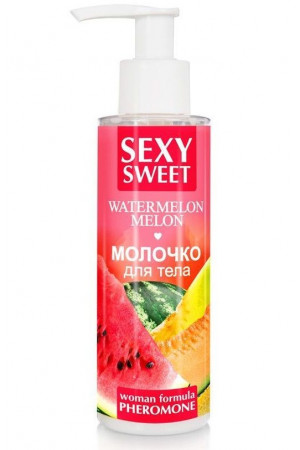 Молочко для тела с феромонами и ароматом дыни и арбуза Sexy Sweet Watermelon Melon - 150 гр.