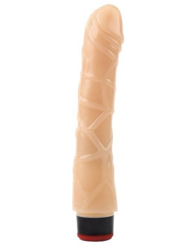 Телесный вибратор 9 Vibrating Dildo NO.2 - 22 см.