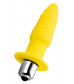 Анальная вибровтулка todo by toyfa 7 режимов желтая 9 см