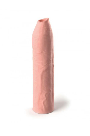 Телесная насадка-удлинитель Uncut Silicone Penis Enhancer - 17,8 см.