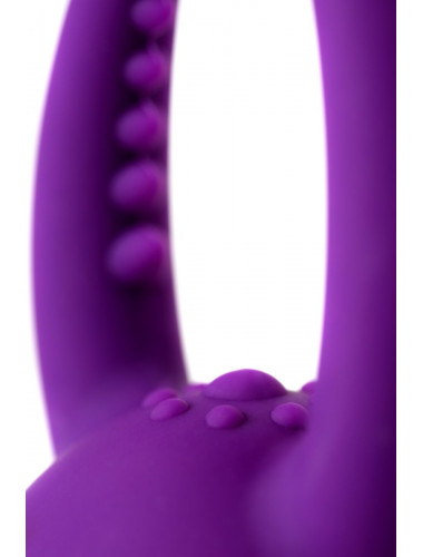 Многофункциональный вибромассажер eromantica uma силикон фиолетовый 20 см