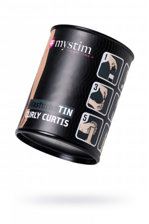 Мастурбатор mystim curly curtis белый 4,5 см